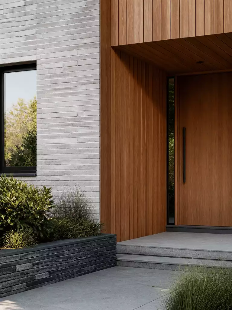 Timber Or Stone Cladding