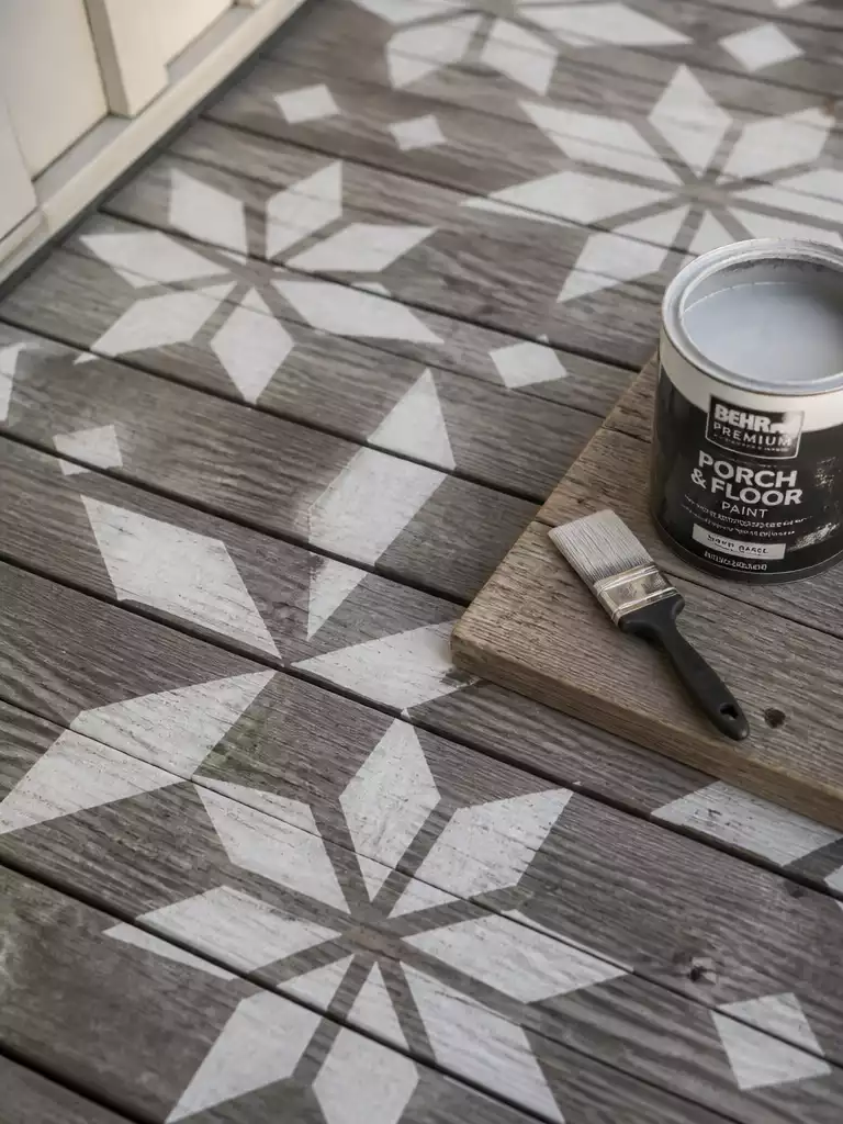 Painted Deck Stencil Mat