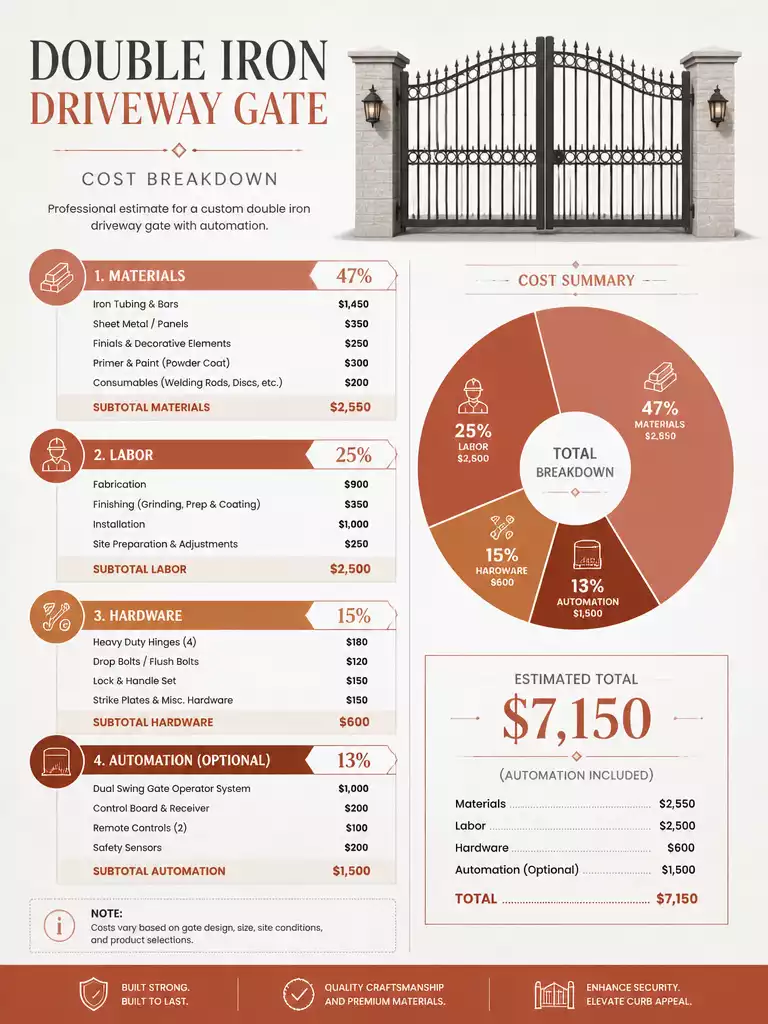 Cost Across A Wide Opening