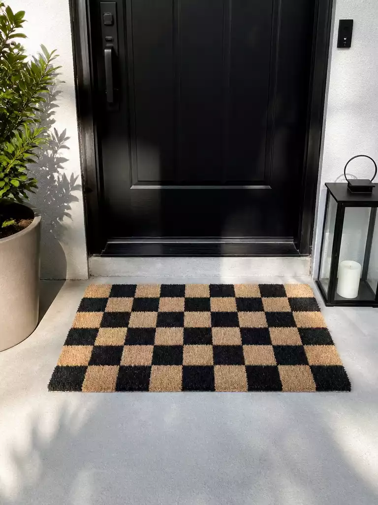 Checkerboard Print Mat