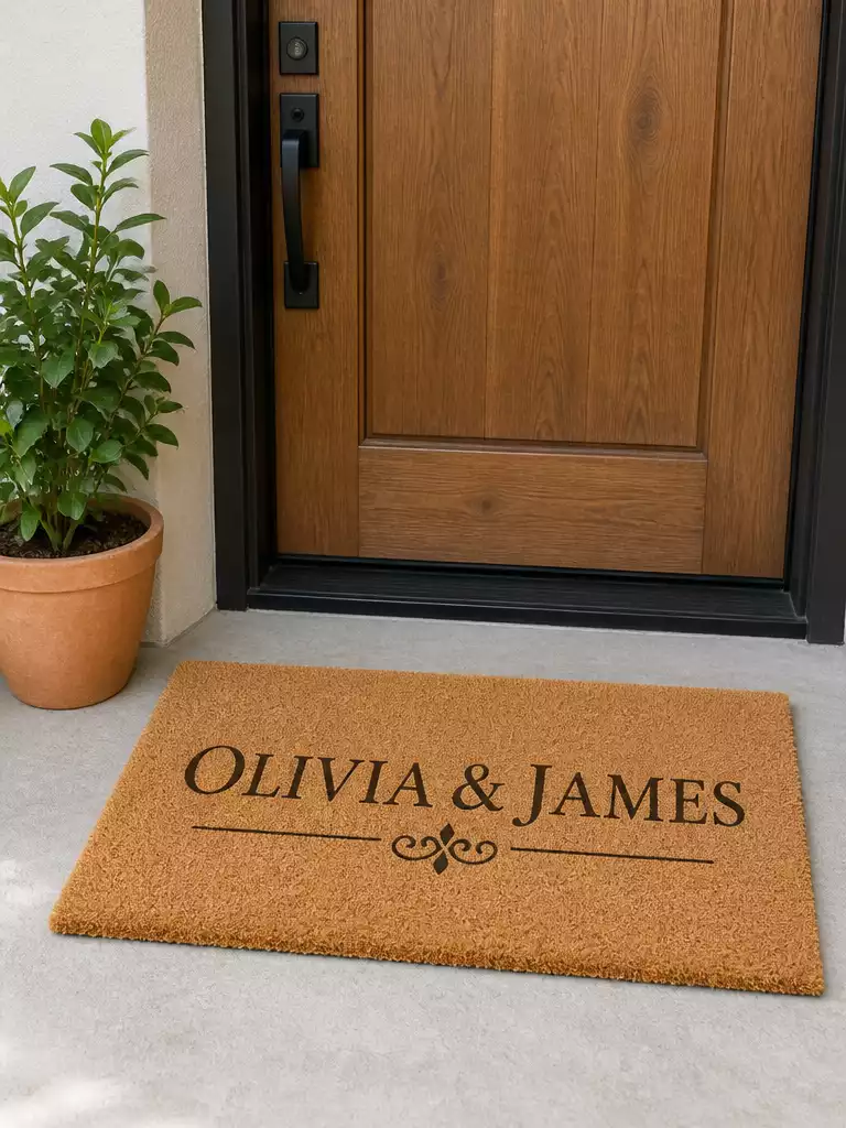 Two Names Wedding Mat