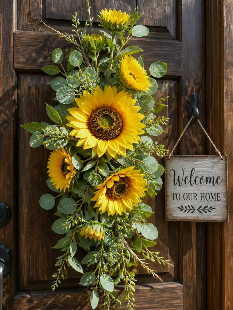Fresh Sunflower Swag