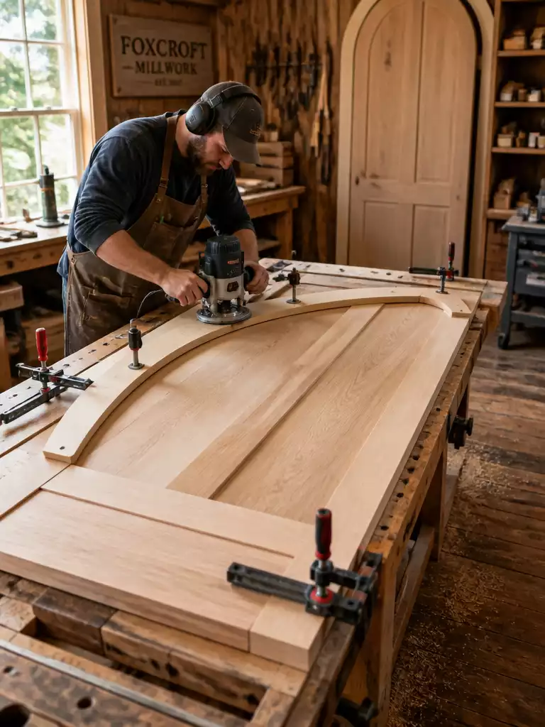 Arched Panel Cut to the Opening