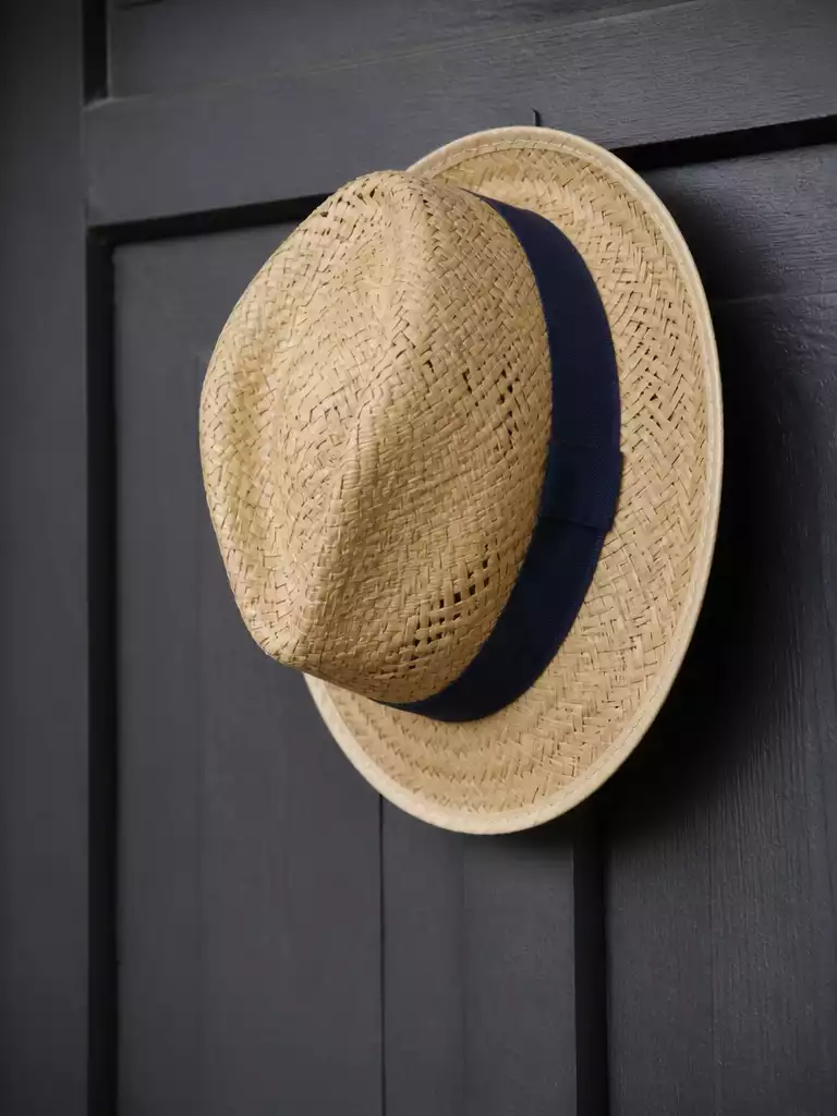 Woven Straw Hat Decor