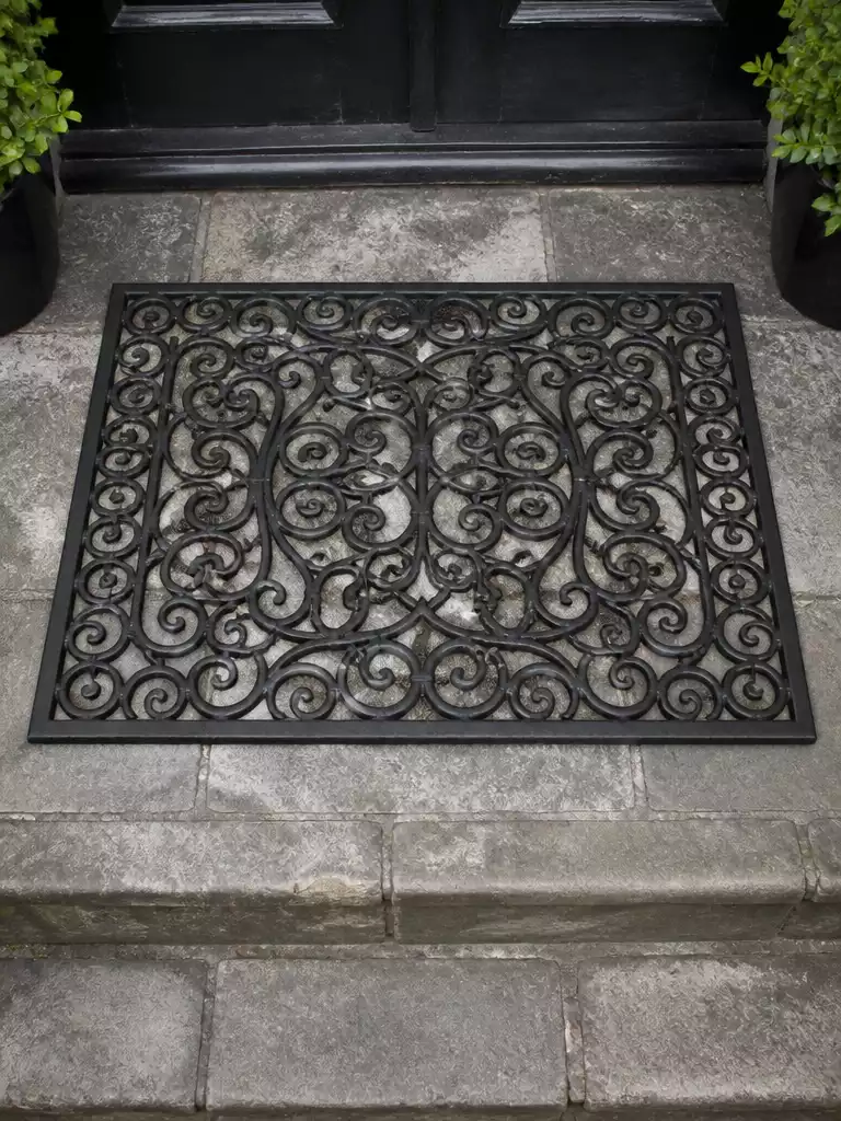 Black Iron Grate Mat