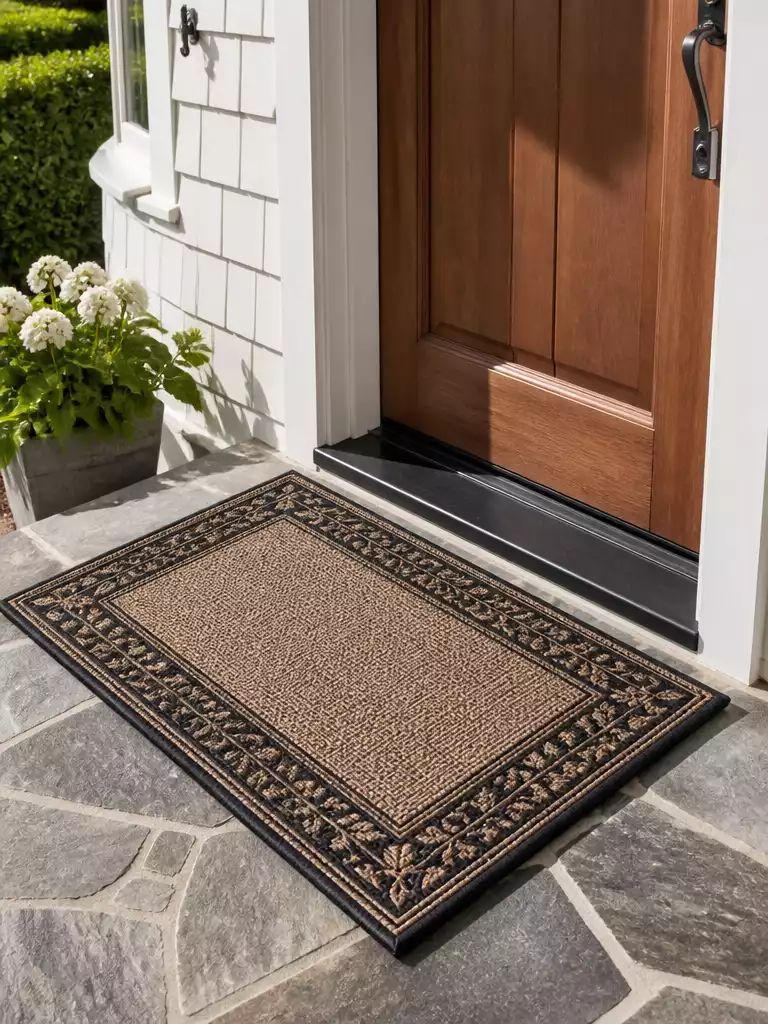 Floral Border Mat