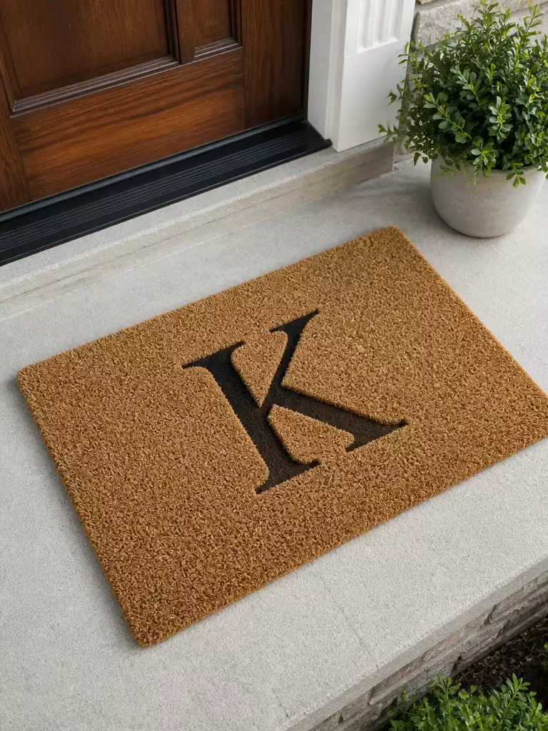 Monogram Coir Mat