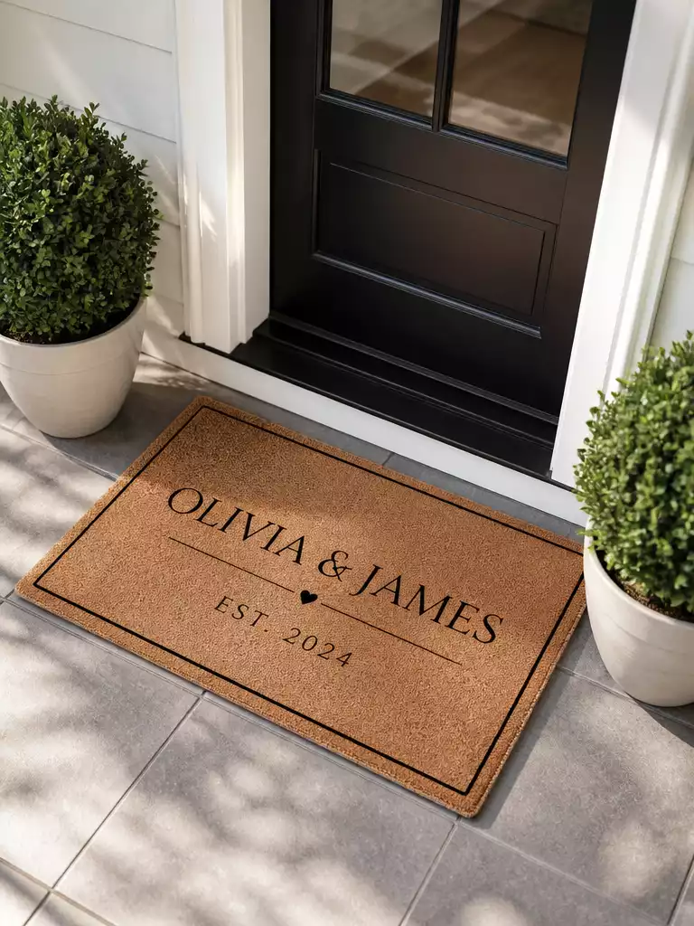 Two Names Wedding Mat