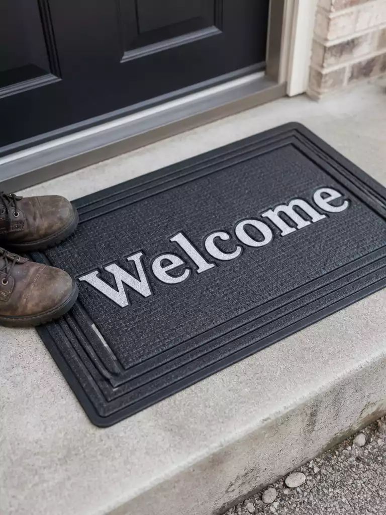 Bold Welcome Quote Mat