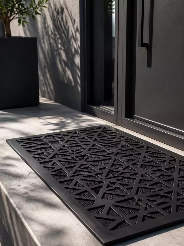 Modern Geometric Cut-Out Mats