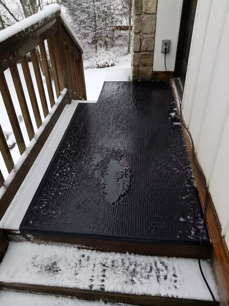 Heated Snow-Melting Mats