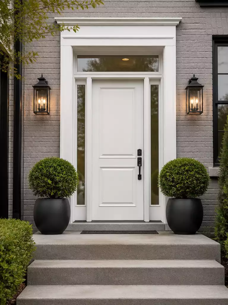Framed Front Entrance