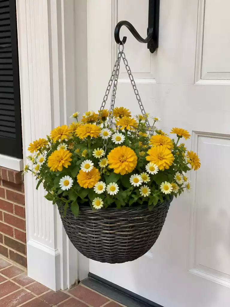 Bright Floral Basket