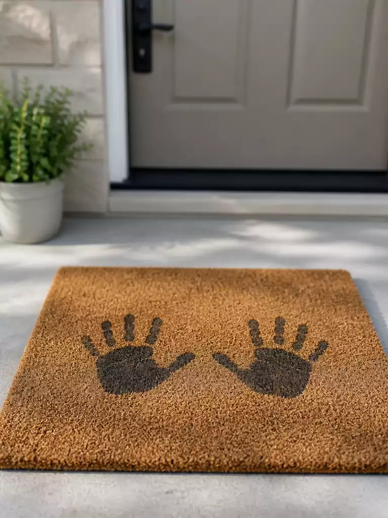Kids Handprint Mat