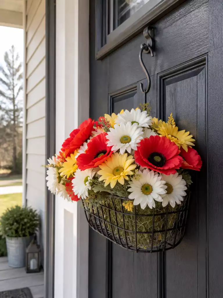 Bright Floral Basket