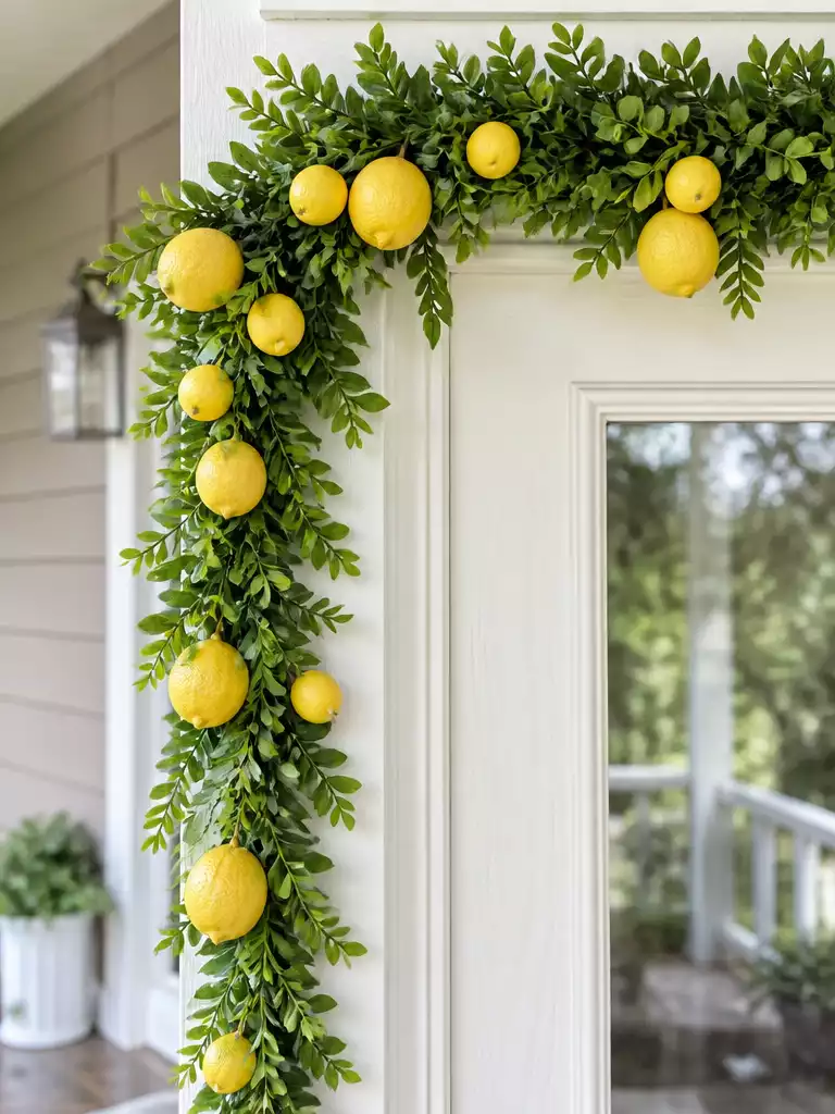 Lemon and Greenery Garland