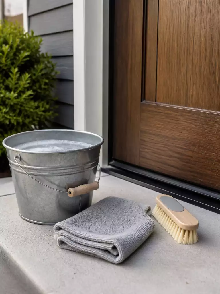 CLEANING DIFFERENT DOOR MATERIALS