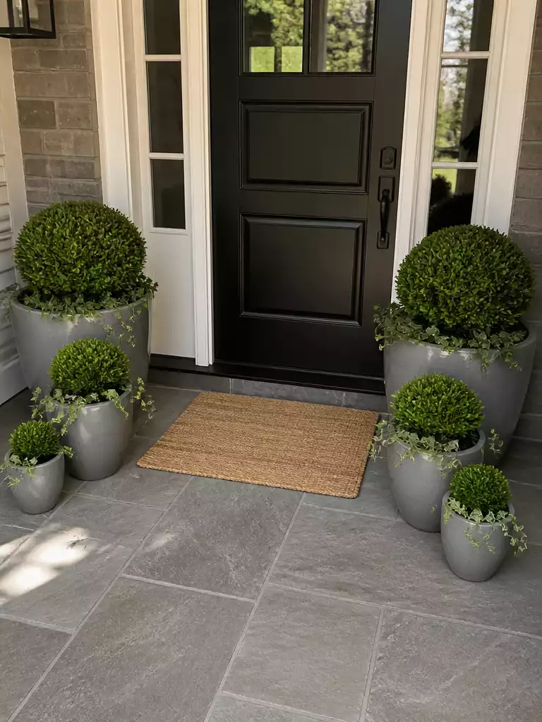 Potted Plant Flanked Mat