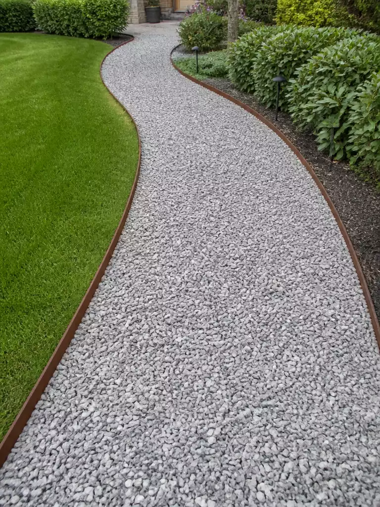 Gravel With Firm Edging