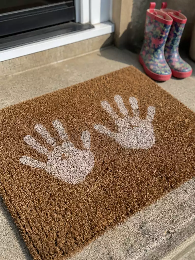 Kids Handprint Mat