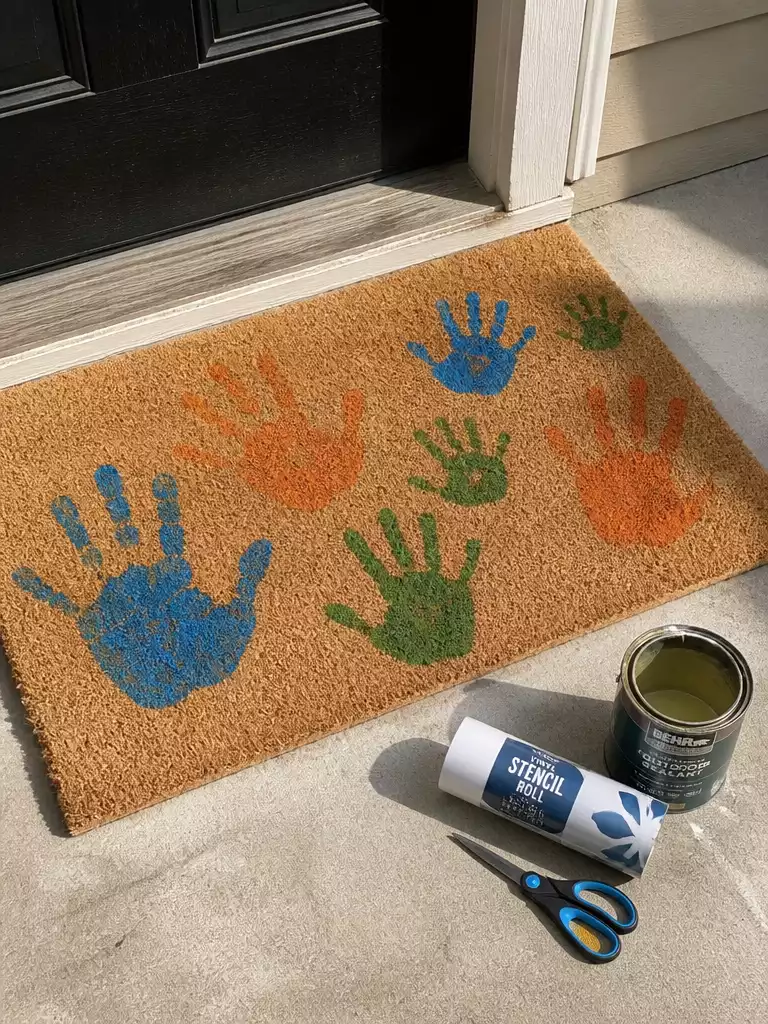 Kids Handprint Mat