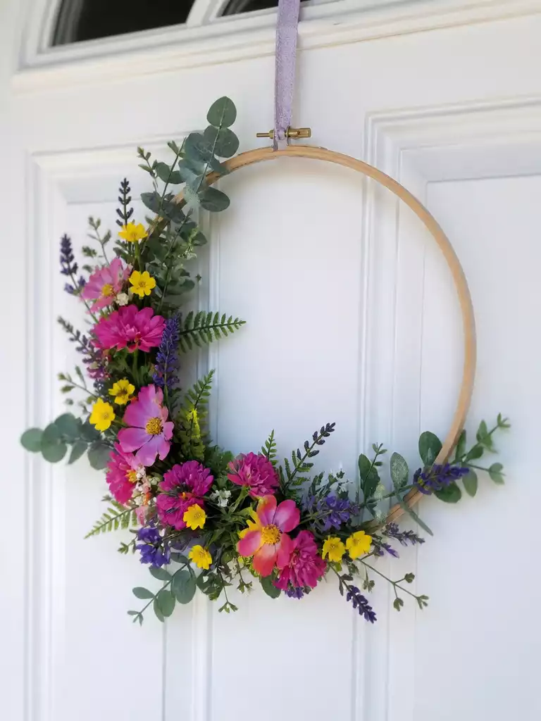 Wildflower Hoop Wreath