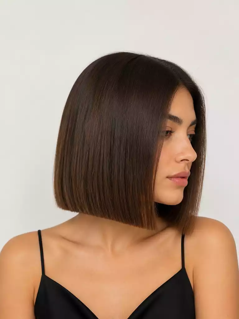 Blunt Collarbone Bob