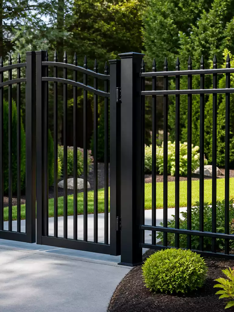 MATCHING FENCING EITHER SIDE