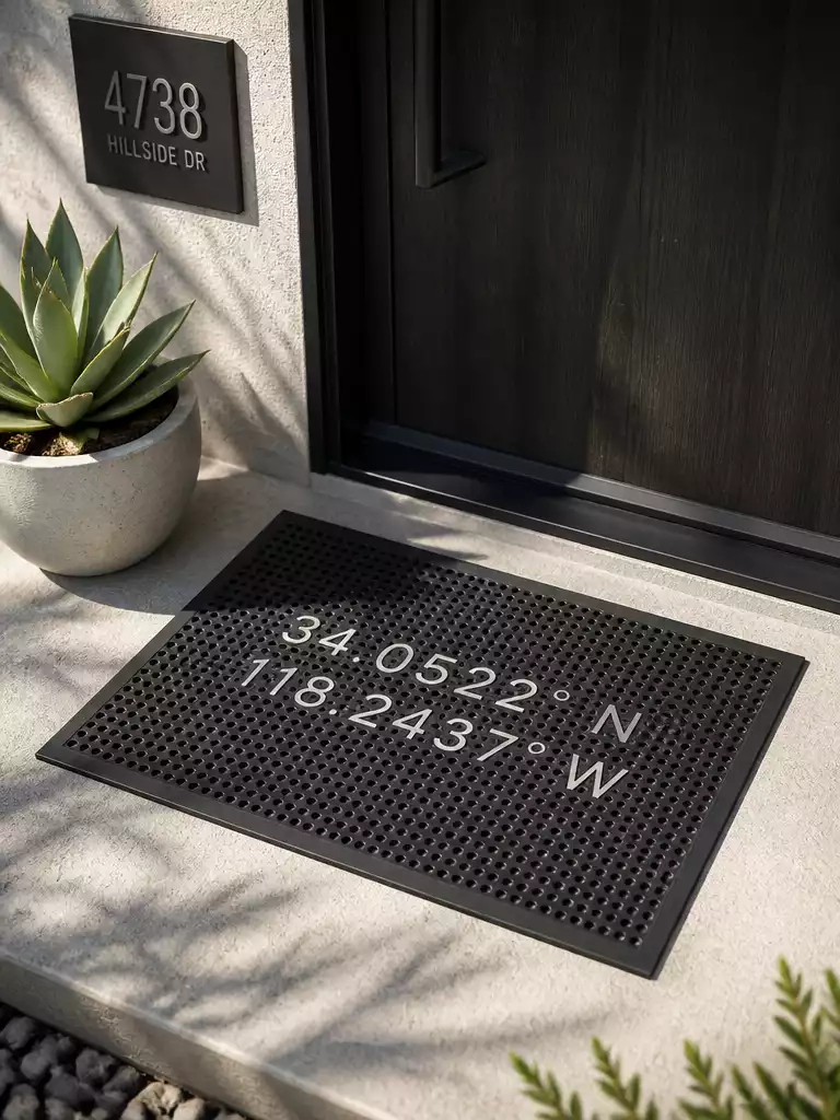 Personalized Coordinates Mat