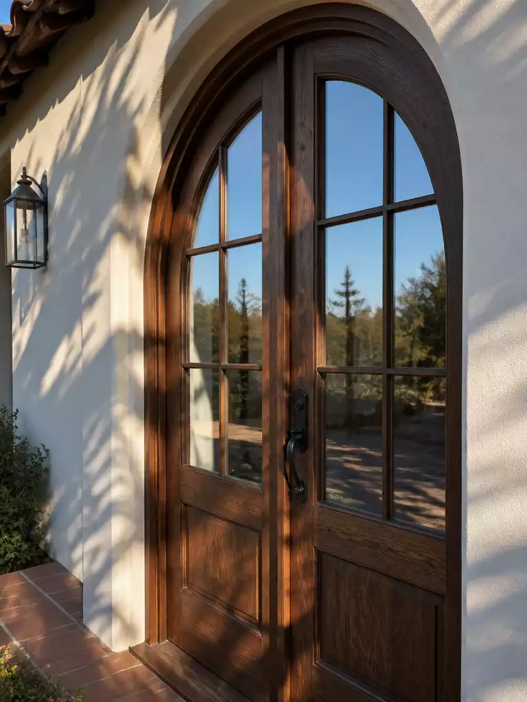 Divided Arched Glass
