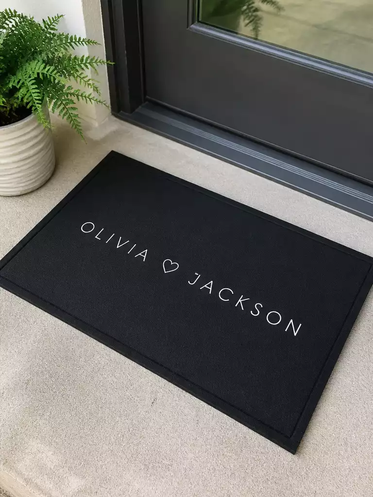 Two Names Wedding Mat