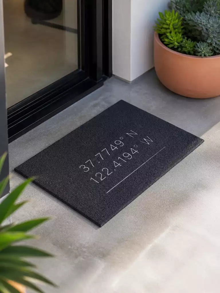 Personalized Coordinates Mat