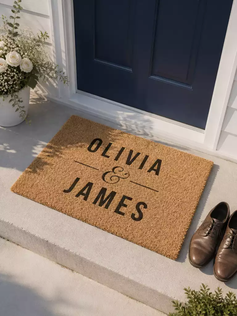 Two Names Wedding Mat