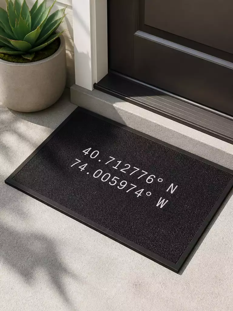 Personalized Coordinates Mat