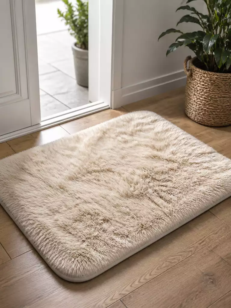Faux Fur Accent Mat