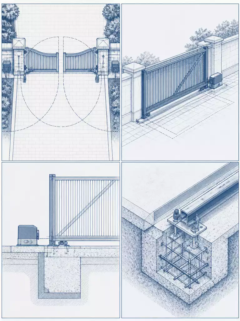 SWING VERSUS SLIDING OPERATION