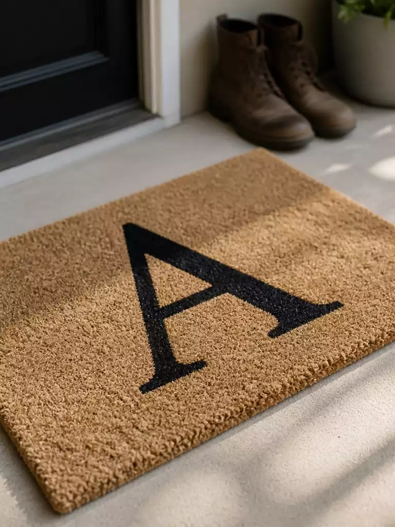 Monogram Initial Mat