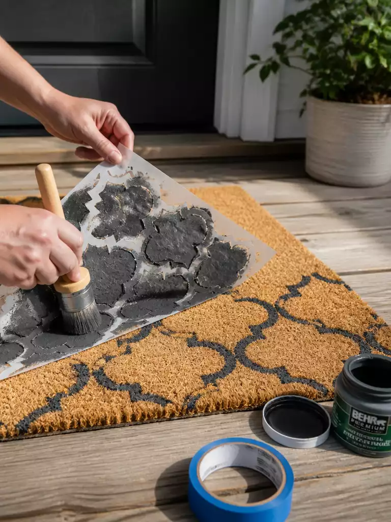 Painted Deck Stencil Mat
