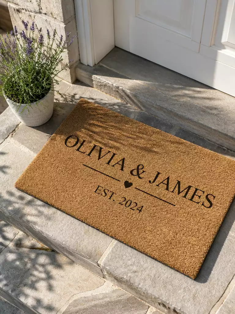 Two Names Wedding Mat