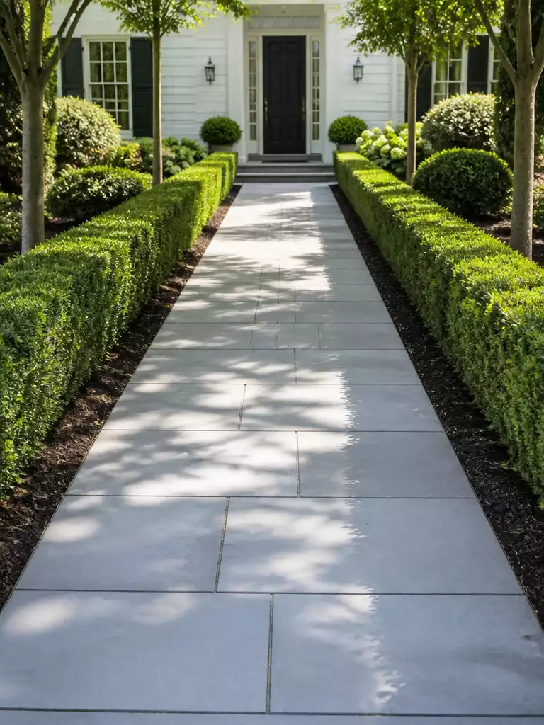 Clipped Hedge Borders