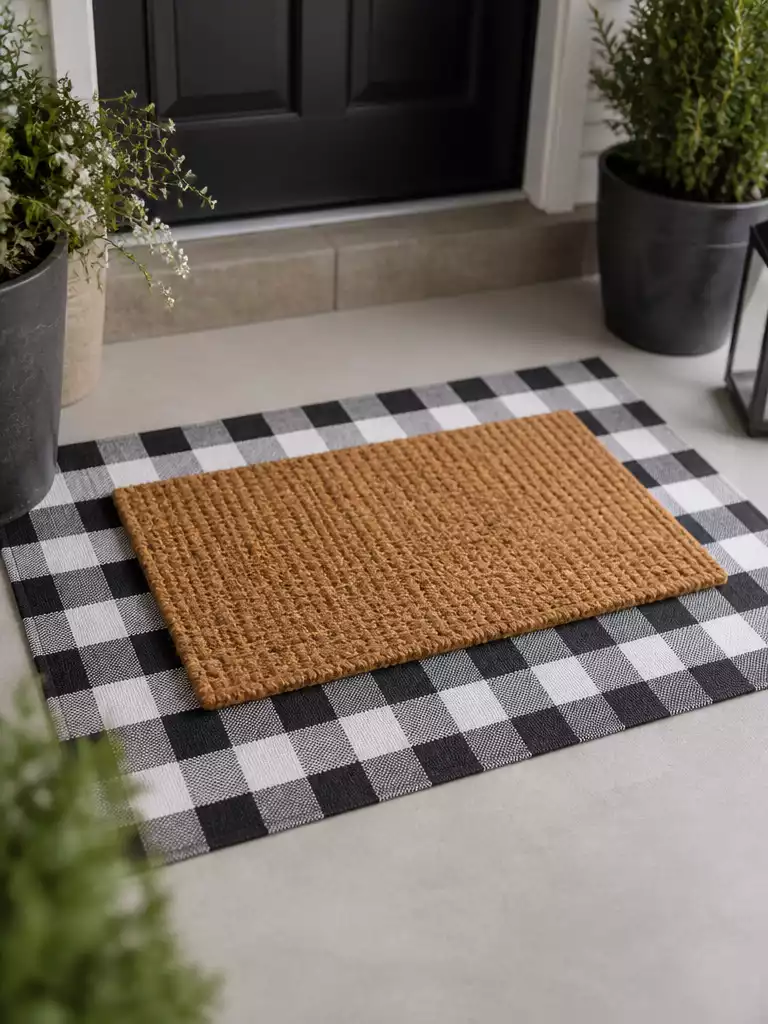 Layered Rug and Mat Combo