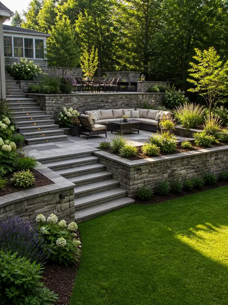Terraced Level Yard