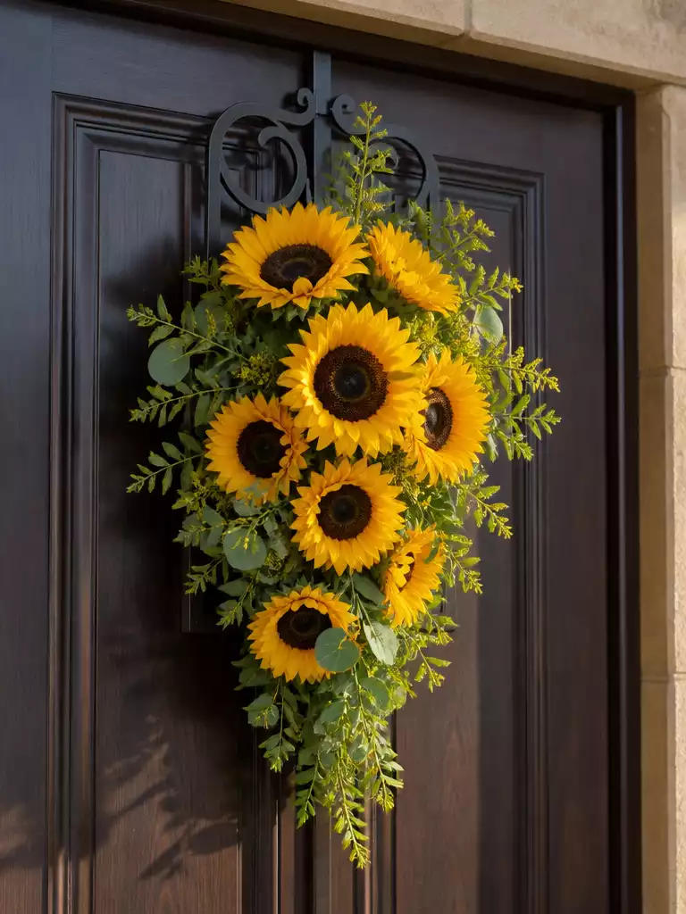 Fresh Sunflower Swag