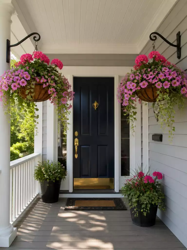 Hanging Basket Above Each Side
