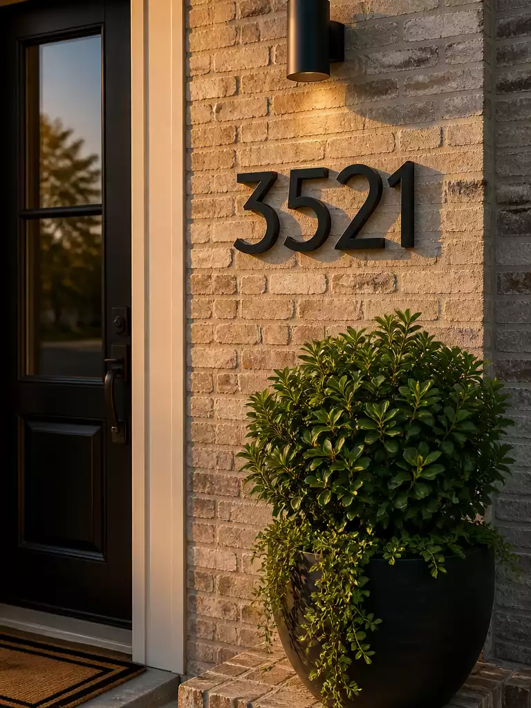 House Number And Signage Placement