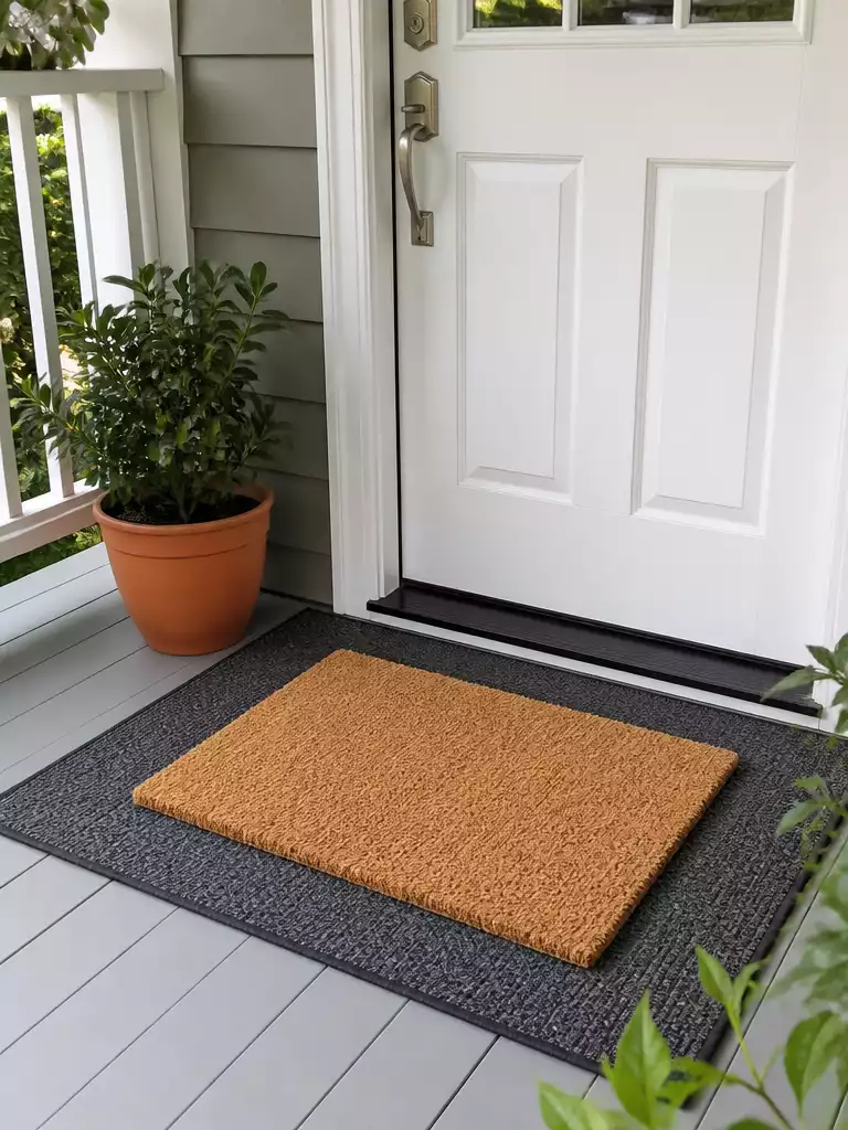 Layered Rug and Mat Combo