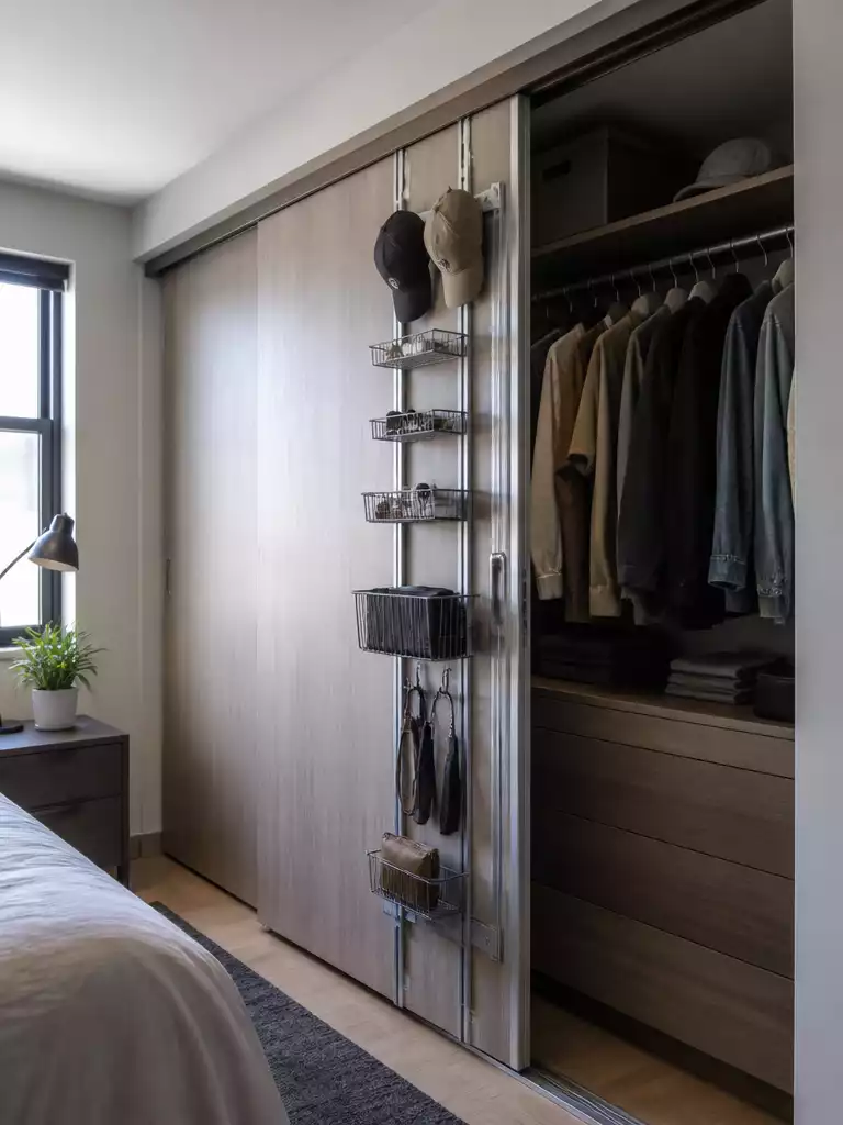 Sliding Door with Rear Column Rack