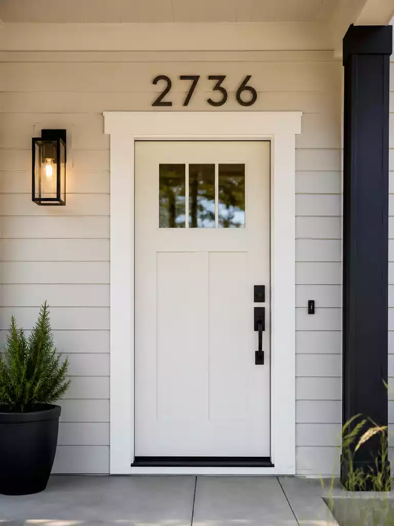 House Numbers Above the Door