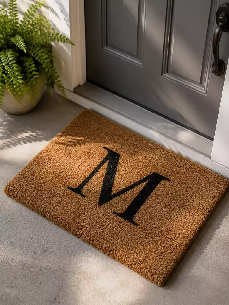 Monogram Coir Mat