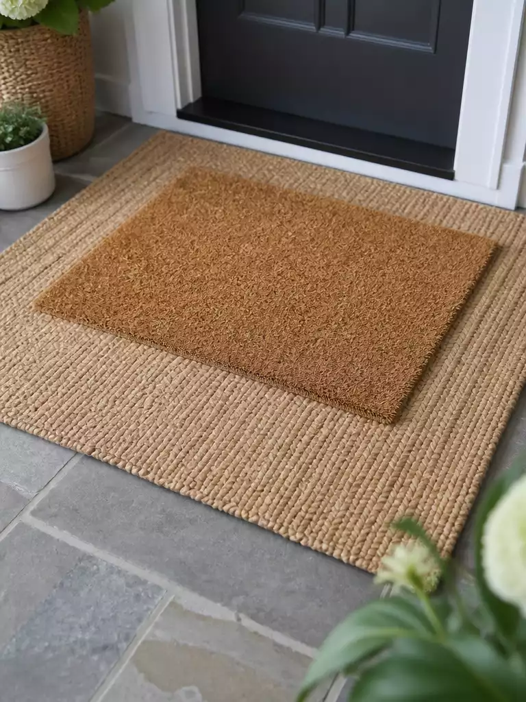 Layered Rug and Mat Combo